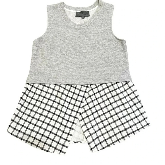 Sunday in Brooklyn Tops - Sunday in Brooklyn• Grey plaid tank top